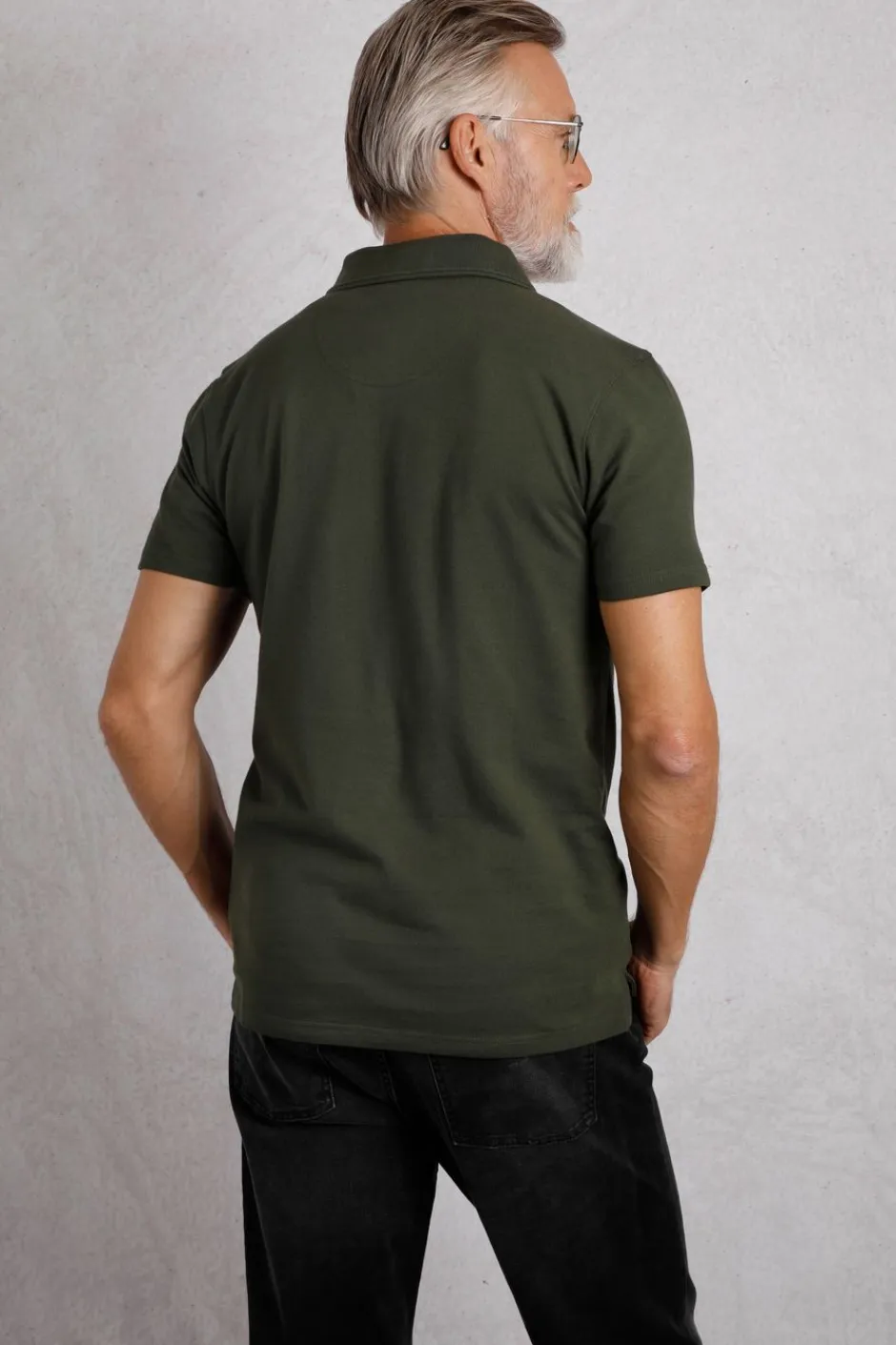 Weird Fish Polo & Rugby Shirts|Miles Organic Cotton Pique Polo Deep Lichen Green