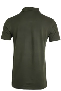 Weird Fish Polo & Rugby Shirts|Miles Organic Cotton Pique Polo Deep Lichen Green