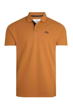Weird Fish Polo & Rugby Shirts|Miles Organic Cotton Pique Polo Caramel