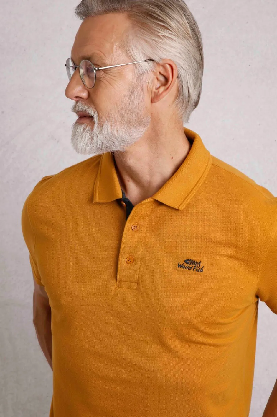 Weird Fish Polo & Rugby Shirts|Miles Organic Cotton Pique Polo Caramel