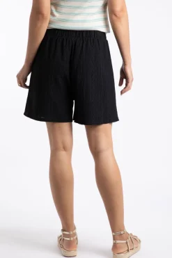 Weird Fish Shorts|Mima Broderie Beach Shorts Black