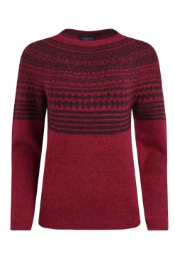 Weird Fish Jumpers & Cardigans|Knitwear|Miska Eco Fair Isle Jumper Rhubarb