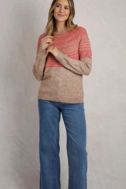 Weird Fish Jumpers & Cardigans|Knitwear|Miska Eco Fair Isle Jumper Ecru