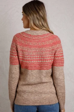 Weird Fish Jumpers & Cardigans|Knitwear|Miska Eco Fair Isle Jumper Ecru