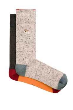 Weird Fish Socks & Underwear|Socks & Underwear|Moreton Socks 2 Pack Charcoal