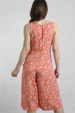 Weird Fish Dresses|Leggings|Nalani LivaEco™ Printed Viscose Jumpsuit Tango Red