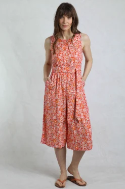 Weird Fish Dresses|Leggings|Nalani LivaEco™ Printed Viscose Jumpsuit Tango Red