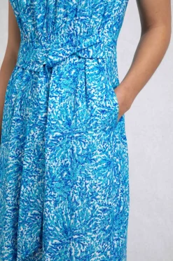 Weird Fish Dresses|Leggings|Nalani LivaEco™ Printed Viscose Jumpsuit Azure