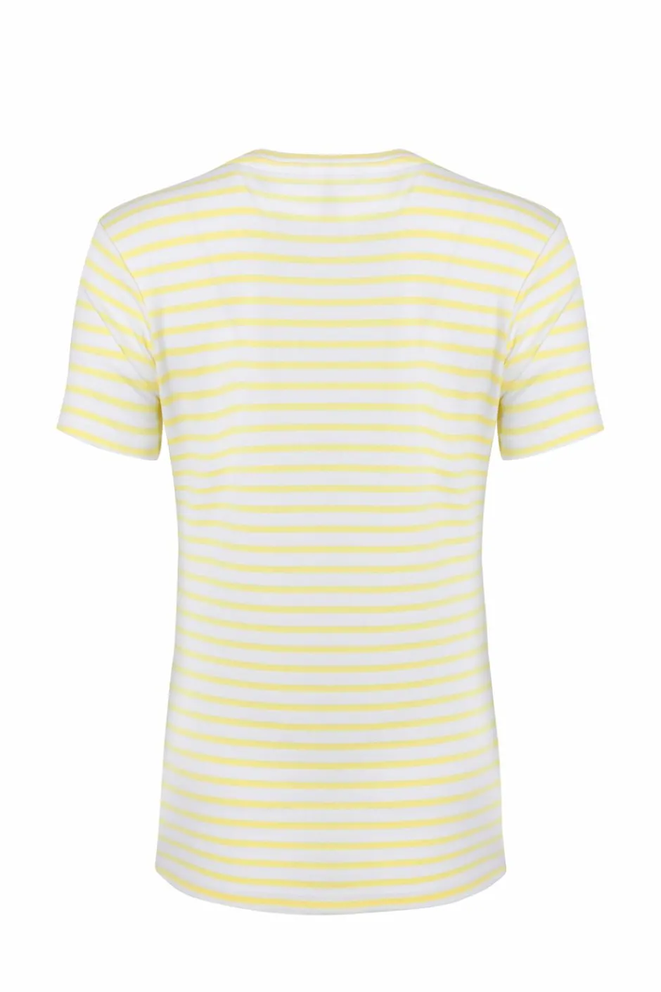 Weird Fish Tunics|Tops & T-Shirts|Natalie Organic Cotton Striped Crew Neck T-Shirt Lemon