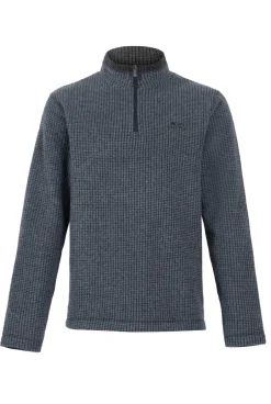 Weird Fish Fleece|Newark Eco 1/4 Zip Grid Fleece Navy