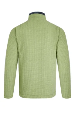Weird Fish Fleece|Newark Eco 1/4 Zip Grid Fleece Tarragon