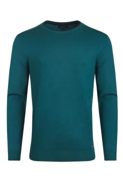 Weird Fish Jumpers & Knitwear|Noah Crew Neck Fine Knit Jumper Mineral Blue