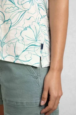 Weird Fish Tunics|Tops & T-Shirts|Nonno Organic Cotton Printed Jersey Vest Viridis