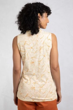 Weird Fish Tunics|Tops & T-Shirts|Nonno Organic Cotton Printed Jersey Vest Mustard