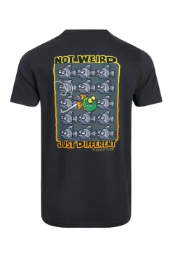 Weird Fish T-Shirts|Not Weird Back Print Artist T-Shirt Navy