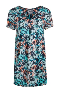 Weird Fish Tunics|Tops & T-Shirts|Nuri LivaEco™ Viscose Printed Tunic Aqua blue