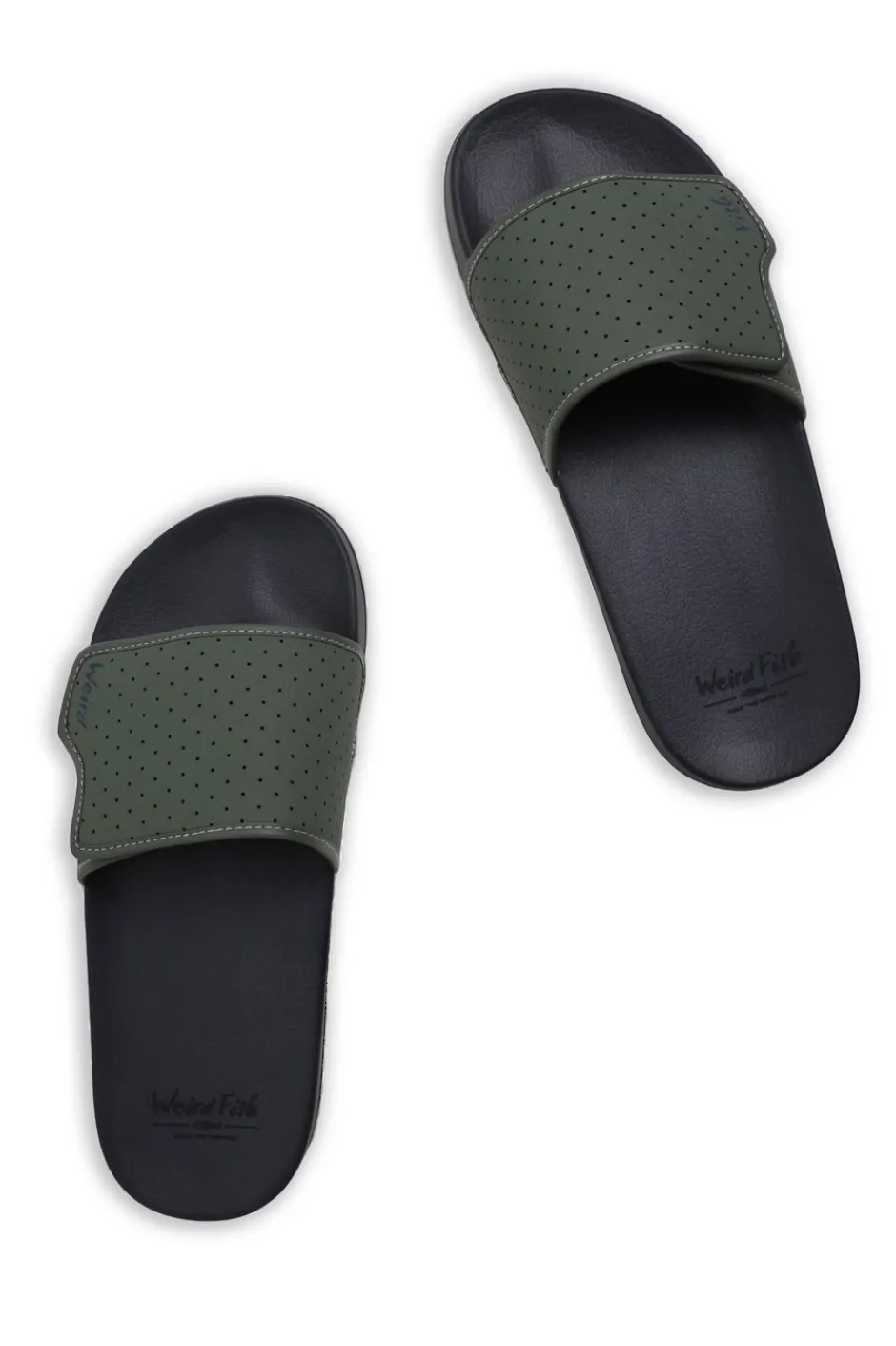 Weird Fish Flipflops And Footwear|Flipflops And Footwear|Oliver Pool Sliders Army Green