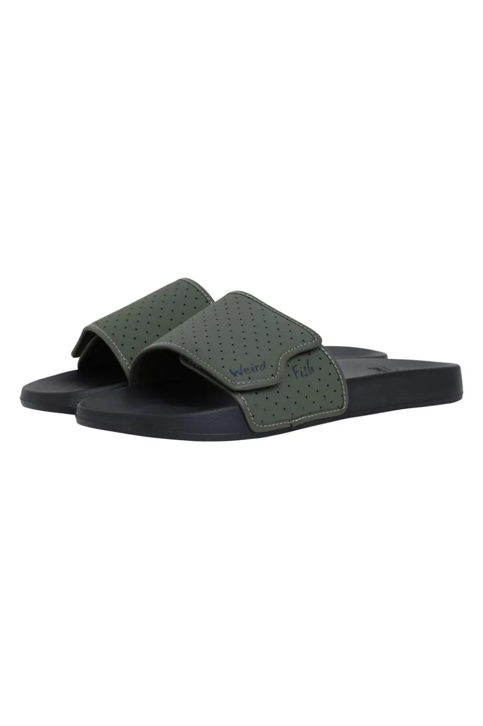 Weird Fish Flipflops And Footwear|Flipflops And Footwear|Oliver Pool Sliders Army Green