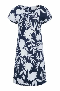 Weird Fish Dresses|Linen|Orlando Linen Rich Pocket Dress Nightshade