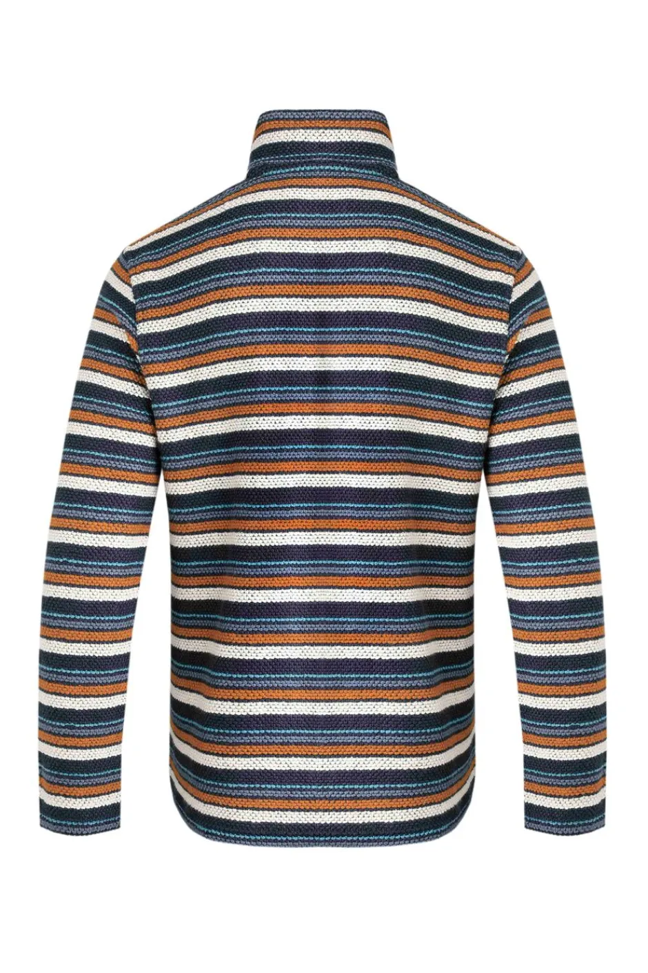 Weird Fish Sweatshirts & Hoodies|Oscar 1/4 Zip Stripe Kierra Eco Macaroni Navy