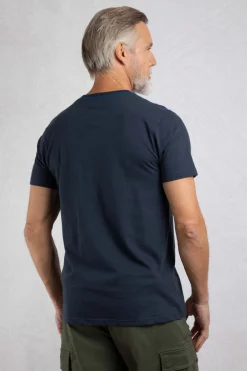 Weird Fish T-Shirts|Pacific Eco Front Print Graphic T-Shirt Navy