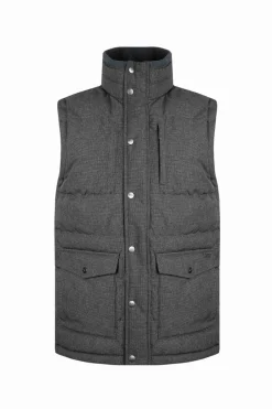 Weird Fish Coats, Jackets And Gilets|Padstow Houndstooth Puffer Gilet Anthracite