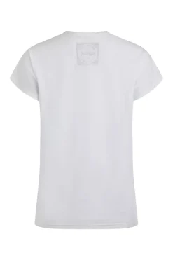 Weird Fish Tunics|Tops & T-Shirts|Painterly Palm Organic Cotton Front Print T-Shirt White