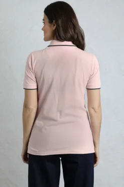 Weird Fish Tunics|Tops & T-Shirts|Pammie Organic Cotton Pique Polo Shirt Pink