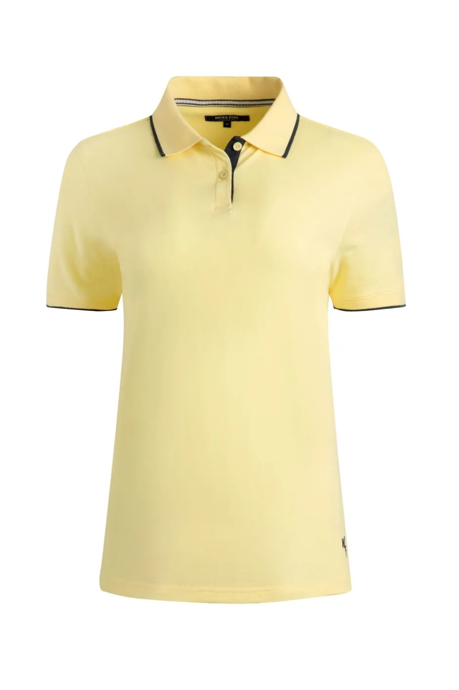 Weird Fish Tunics|Tops & T-Shirts|Pammie Organic Cotton Pique Polo Shirt Yellow