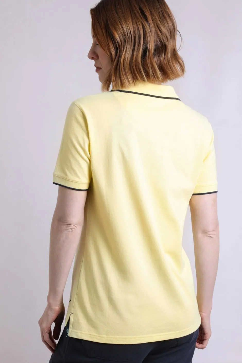 Weird Fish Tunics|Tops & T-Shirts|Pammie Organic Cotton Pique Polo Shirt Yellow