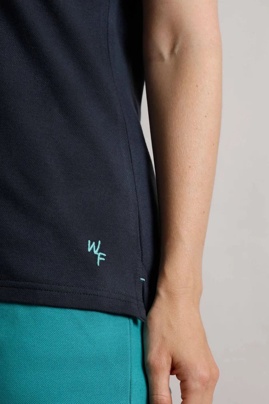 Weird Fish Tunics|Tops & T-Shirts|Pammie Organic Cotton Pique Polo Shirt Navy
