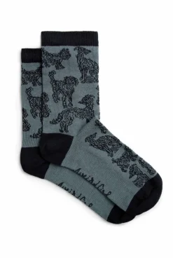 Weird Fish Socks & Tights|Socks & Tights|Parade Patterned Socks 3 Pack Dusty Blue