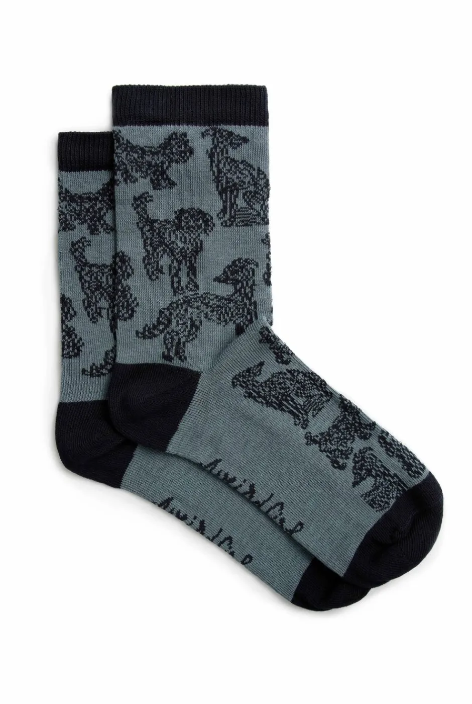 Weird Fish Socks & Tights|Socks & Tights|Parade Patterned Socks 3 Pack Dusty Blue