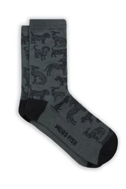 Weird Fish Socks & Tights|Socks & Tights|Parade Patterned Socks 3 Pack Dusty Teal