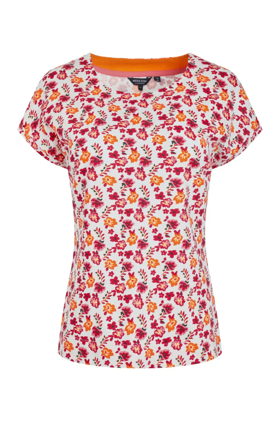 Weird Fish Tunics|Tops & T-Shirts|Paw Paw Organic Cotton Printed T-Shirt Apricot