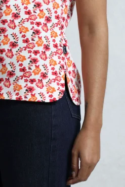 Weird Fish Tunics|Tops & T-Shirts|Paw Paw Organic Cotton Printed T-Shirt Apricot