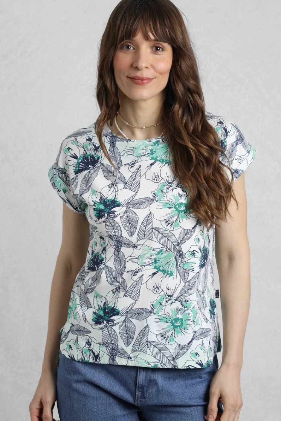 Weird Fish Tunics|Tops & T-Shirts|Paw Paw Organic Cotton Printed T-Shirt Cream