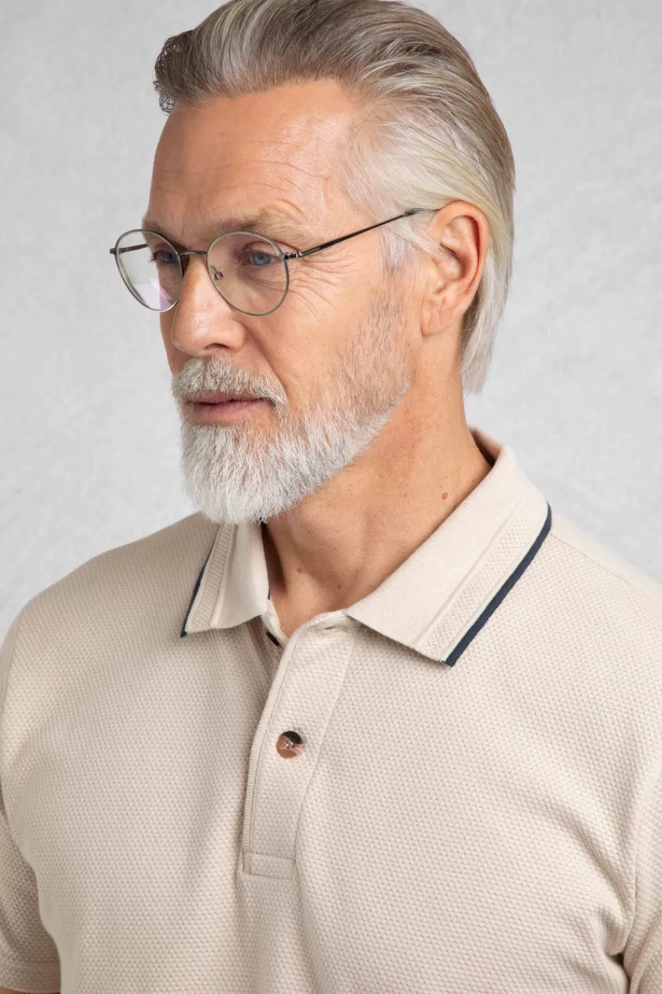 Weird Fish Polo & Rugby Shirts|Powell Organic Cotton Textured Jersey Polo Shirt String