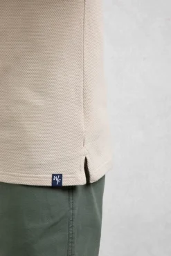 Weird Fish Polo & Rugby Shirts|Powell Organic Cotton Textured Jersey Polo Shirt String