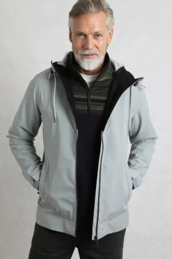 Weird Fish Coats, Jackets And Gilets|Coats, Jackets And Gilets|Prescott Waterproof Packable Jacket Limestone