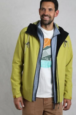 Weird Fish Coats, Jackets And Gilets|Coats, Jackets And Gilets|Prescott Waterproof Packable Jacket Tarragon