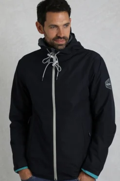 Weird Fish Coats, Jackets And Gilets|Coats, Jackets And Gilets|Prescott Waterproof Packable Jacket Midnight Black