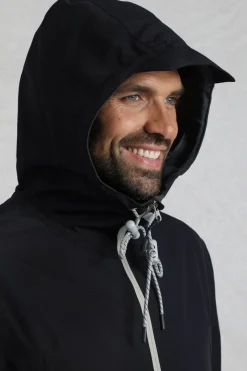 Weird Fish Coats, Jackets And Gilets|Coats, Jackets And Gilets|Prescott Waterproof Packable Jacket Midnight Black