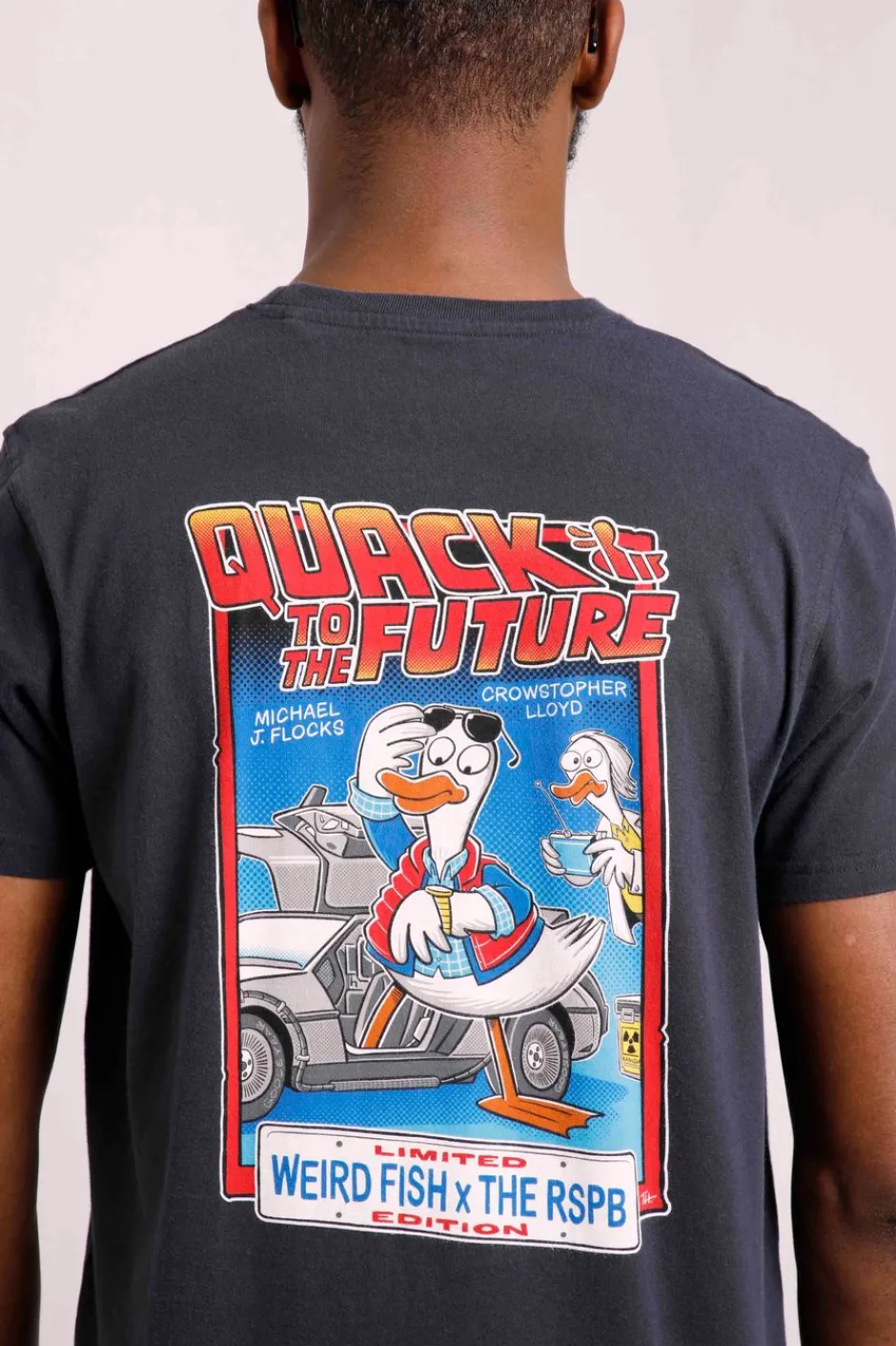 Weird Fish T-Shirts|Quack to the Future RSPB Collaboration Artist T-Shirt Navy