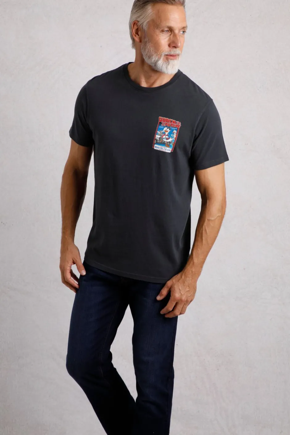 Weird Fish T-Shirts|Quack to the Future RSPB Collaboration Artist T-Shirt Navy