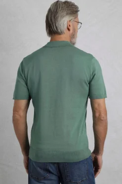 Weird Fish Polo & Rugby Shirts|Quentin Short Sleeve Knitted Polo Ivy