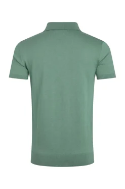 Weird Fish Polo & Rugby Shirts|Quentin Short Sleeve Knitted Polo Ivy