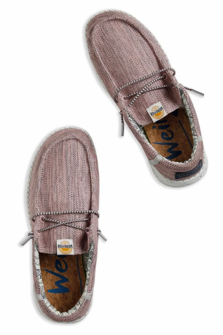 Weird Fish Flipflops And Footwear|Flipflops And Footwear|Rasbora Lightweight Lace Slip on Shoes Pink
