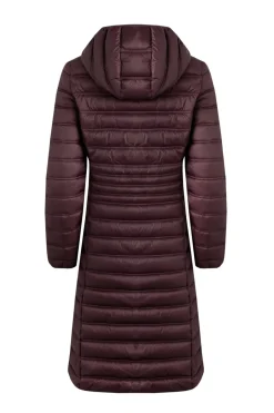 Weird Fish Coats, Jackets And Gilets|Ravinia Lightweight Padded Long-Line Jacket Mulled Wine