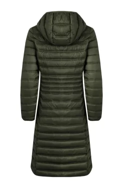 Weird Fish Coats, Jackets And Gilets|Ravinia Lightweight Padded Long-Line Jacket Fir Green